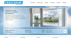 Desktop Screenshot of fenstherm.de