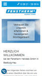 Mobile Screenshot of fenstherm.de