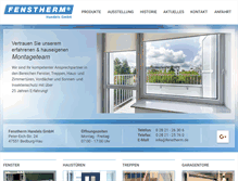 Tablet Screenshot of fenstherm.de